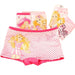 4 pcs Girls' Cotton Briefs Collection - Soft, Breathable & Playful Patterns for Kids