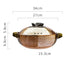 Elegant Tri-Section Japanese Clay Casserole: Perfect for High-Heat Culinary Creations