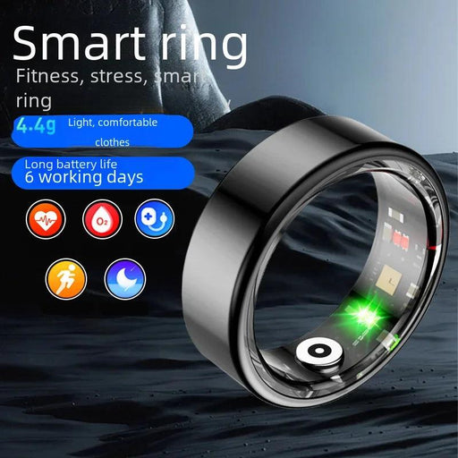 Advanced QRing Health & Fitness Monitor Ring - Comprehensive Heart Rate, Oxygen, Sleep & Activity Tracking