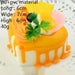 Realistic Faux Fruit Cake Display Model for Home Decor and Photography - 1 Piece Artificial Dessert Prop