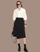 Women's High Waist A-line Minimalist Skirt - Irregular Design for Versatile Office & Casual Looks - Spring 2023 Collection