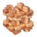 Bamboo Kong Ming Lock Puzzle - Creative 3D Logic Challenge for Kids