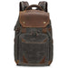 Vintage Batik Canvas Camera Backpack with USB Charging Feature - Ideal for Men’s Photography and Travel Adventures