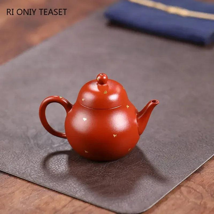 Elegant 120ml Authentic Yixing Purple Clay Teapot - Handcrafted Travel Tea Set