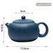 Artisan 250ml Purple Clay Teapot with Eye-Catching Striped Pattern - Genuine Tea Pot