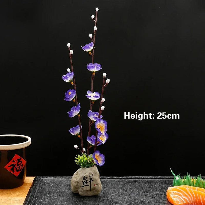 Elegant Floral-Inspired Sushi Serving Set for Luxurious Dining