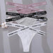 3-Pack Women's Sexy High Waist Cross Strap Cotton G-String Panties