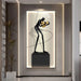 Artistic LED Wall Light with Contemporary Figure Art and Dazzling Crystal Accents - Chic Home Decor Illumination