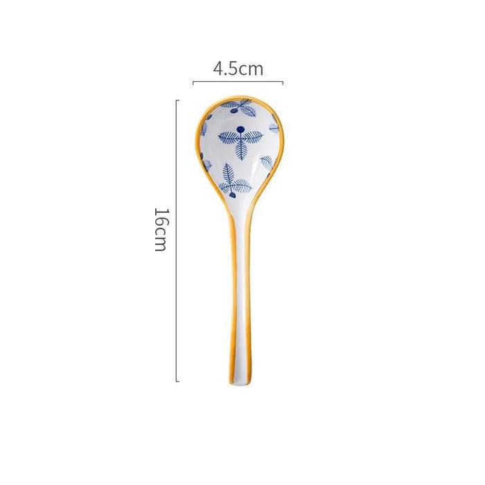 Stylish Ergonomic Japanese Ceramic Soup Spoon - Essential for Every Kitchen