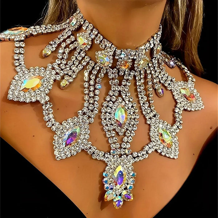 Radiant Crystal Statement Necklace for Special Occasions