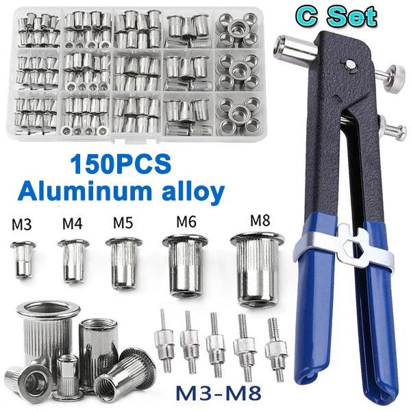 Ultimate Precision Rivet Nut Kit: Complete M3-M8 Stainless Steel & Aluminum Set