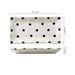 Elegant Gold-Trimmed Polka Dot Ceramic Dining Set for Sophisticated Entertaining