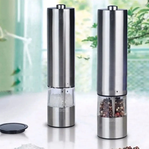 Electric Spice Grinder with Adjustable Coarseness and LED Light - Wireless Herb Crusher