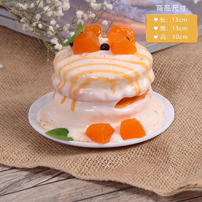 Realistic Artificial Fruit Cake Biscuit Model for Photography and Table Decor - 1PC Lifelike Fake Food Display Piece