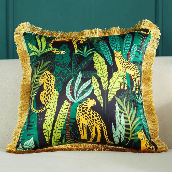 Retro Chic Lumbar Cushion Cover for Elegant Home Styling