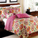 Floral Print Cotton Quilt Set