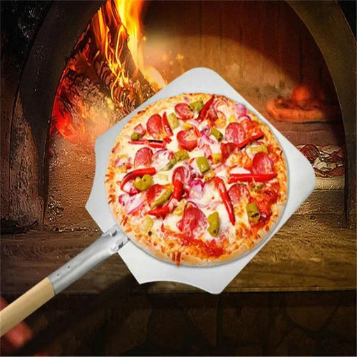 Aluminum Pizza Peel Shovel and Cheese Cutter Set with Extendable Handle