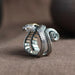 Fierce Vintage Gothic Serpent Wrap Ring - Unique Punk Animal Statement Jewelry