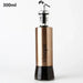 Elegant Oil and Vinegar Dispenser: Stainless Steel and Glass Culinary Essential