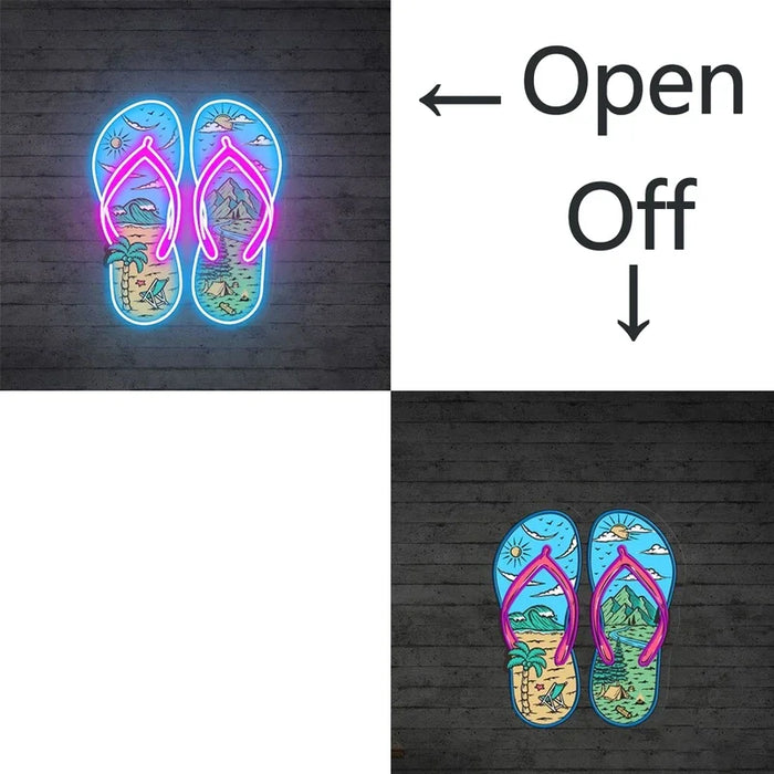 Neon Cartoon LED Wall Art Light with Customization and Dimming Options for Room Decor