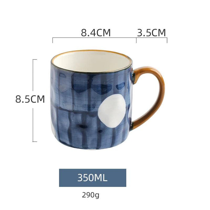 Nordic Elegance: Lovely Girl Insulated Ceramic Mug Set