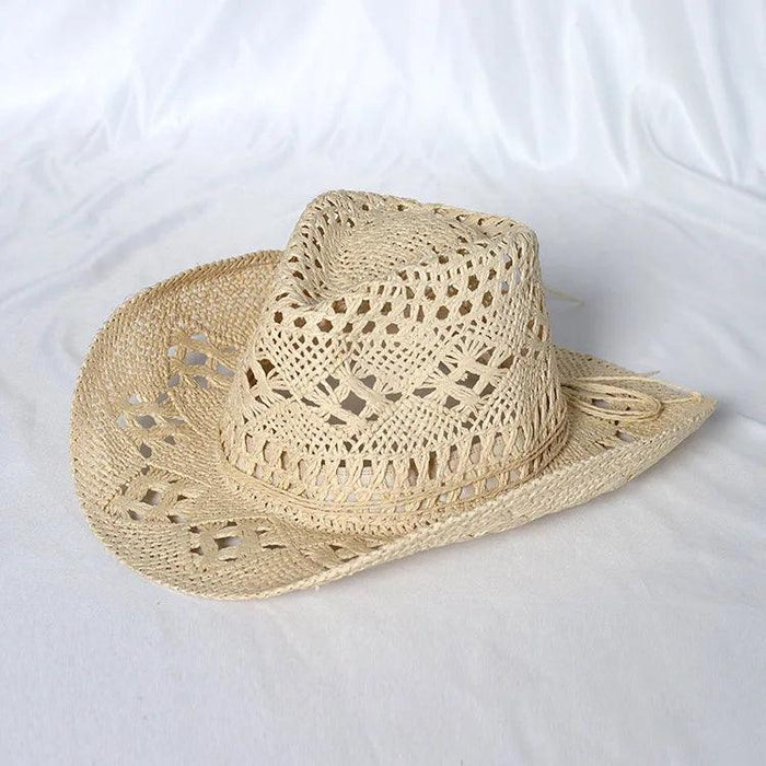 Lake Blue Western Cowboy Straw Hat Unisex with Adjustable Size