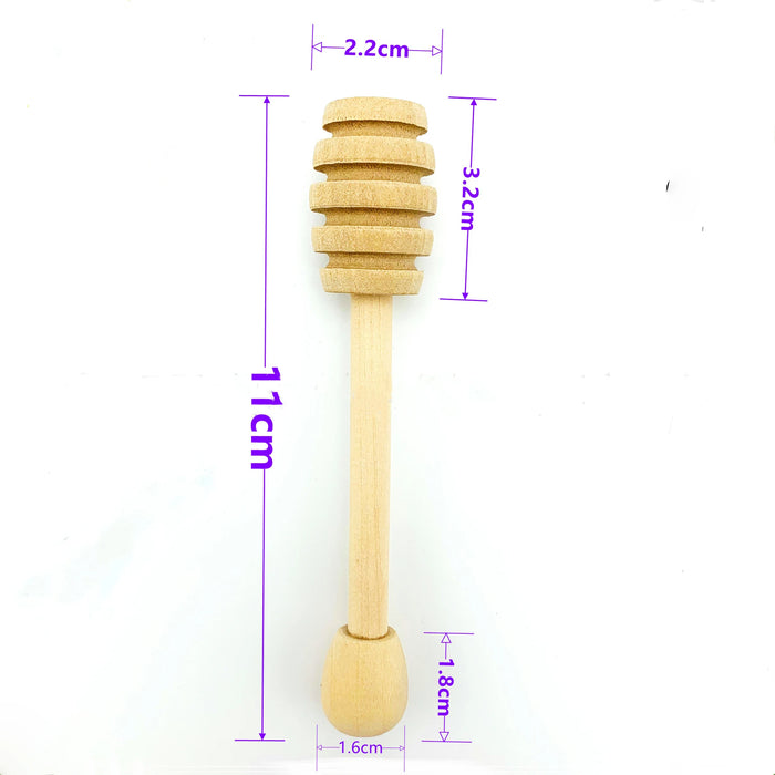 Wooden Honey Stirrer - Handcrafted Utensil for Sweet Treats and Beverages