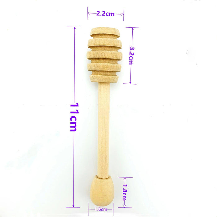 Artisan Wooden Honey Stirrer with Innovative Groove for Effortless Mixing