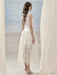 Sleeveless Blazer with Lace Long Skirt and Elegant Hollow Out Details