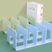 4-Section Multifunctional Bookends Organizer for Streamlined Workspace Storage