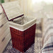 Elegant Rattan Storage Hamper with Lid - Stylish Organizer for Clothes, Toys, and Home Essentials