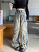 Fringe Patchwork Women's Cargo Trousers - Customizable for Wholesale Options