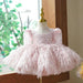 Sparkling Pink Princess Sequin Gown for Girls