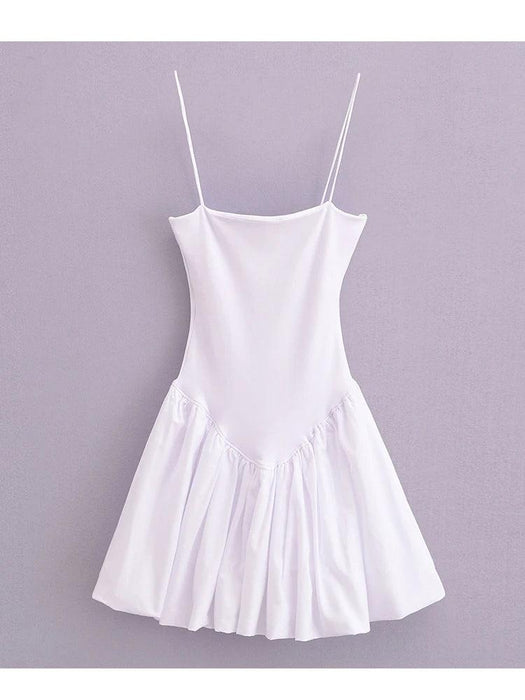 Chic Mini Summer Dress with Slim Straps