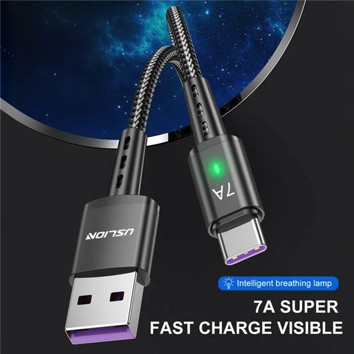 High-Speed USB C Charging Cable for MacBook, Xiaomi, Samsung, Huawei - Efficient Power and Data Transfer