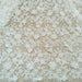 Extravagant Ivory 3D Beaded Lace Fabric - 130cm Width, Available by the Yard