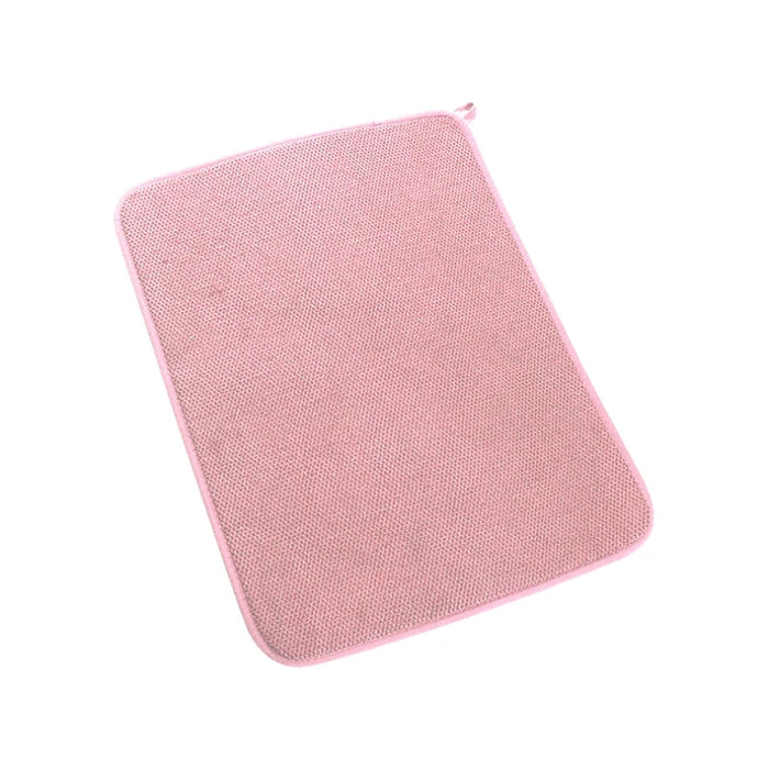 Ultra-Absorbent Microfiber Dish Drying Mat - Versatile Countertop Protector