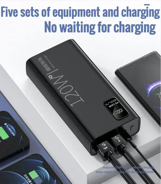 Ultimate 120W Quick Charge Power Bank - High Capacity Mobile Device Charger