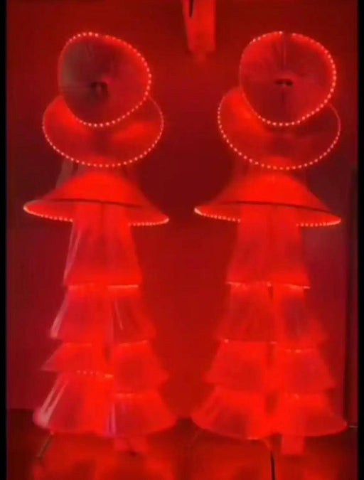 RGB LED Stilt Walker Carnival Costume for Dazzling Stage Performances