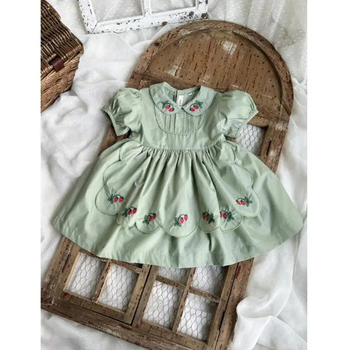 Elegant Spanish Lolita Toddler Dress - Ideal for Birthdays and Eid Celebrations