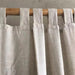 Elegant Customizable Beige Cotton Linen Semi-Blackout Curtains for Home & Cafe