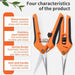 Ergonomic Precision Garden Shears for Effortless Plant Trimming