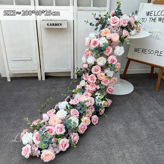 Luxury 2m Floral Table Runner for Weddings - Stunning Artificial Flower Decor and Arch Arrangement