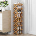 Stylish Multi-Tier Bamboo Footwear Organizer for Efficient Home Storage