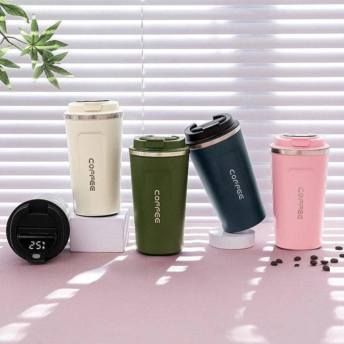 Smart LED Temperature Display Thermal Coffee Mug - 380/510ml Stainless Steel Insulated Cup