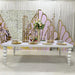 Elegant Minimalist Rectangular Mirror Dining Table for Weddings and Events