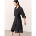 Chic Sheer Belted Dress for Women - Modern Minimalist Summer Style