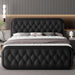 Stylish Faux Leather Bed Frame with Sturdy Support and Smart Under-Bed Storage Solutions