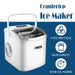 Rapid Ice Maker Machine, Nugget Ice 26lbs/Day, Compact & Portable