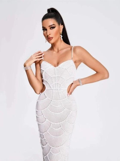 Glamorous Beaded Bandage Dress: Unleash Your Inner Star for Nightlife and Performance